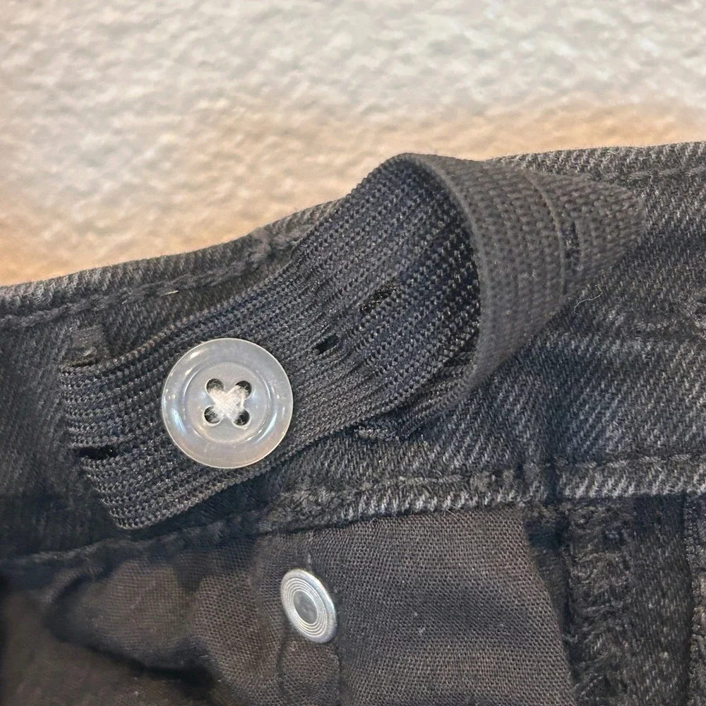 Old Navy Boys Straight Built-In Flex Adjustable Waist Black Jeans Size 12